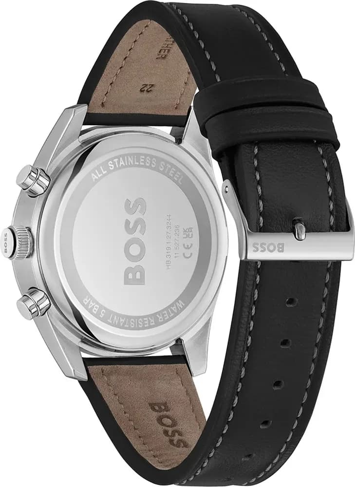 Hugo Boss 1514147 côté fond de boîtier argent