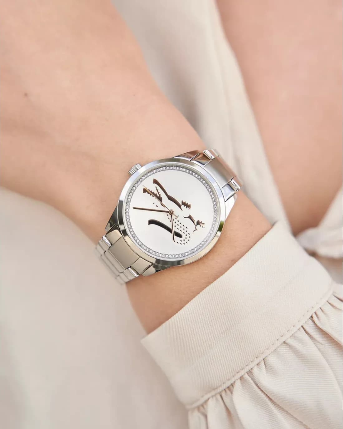 Maillons et fermoir du bracelet acier, Lacoste 2001189