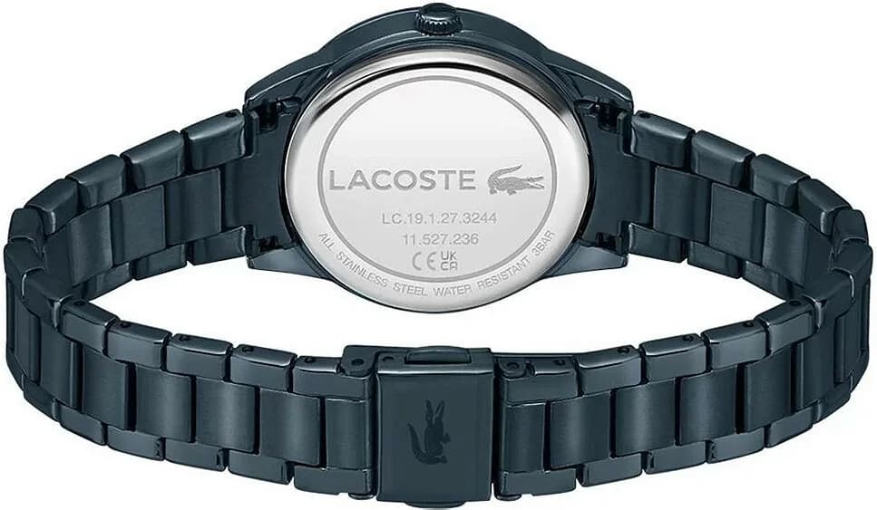 Lacoste Ladycroc 2001215 Stainless Steel Bracelet Blue Mother-of-Pearl Dial Women's Watch vue 4