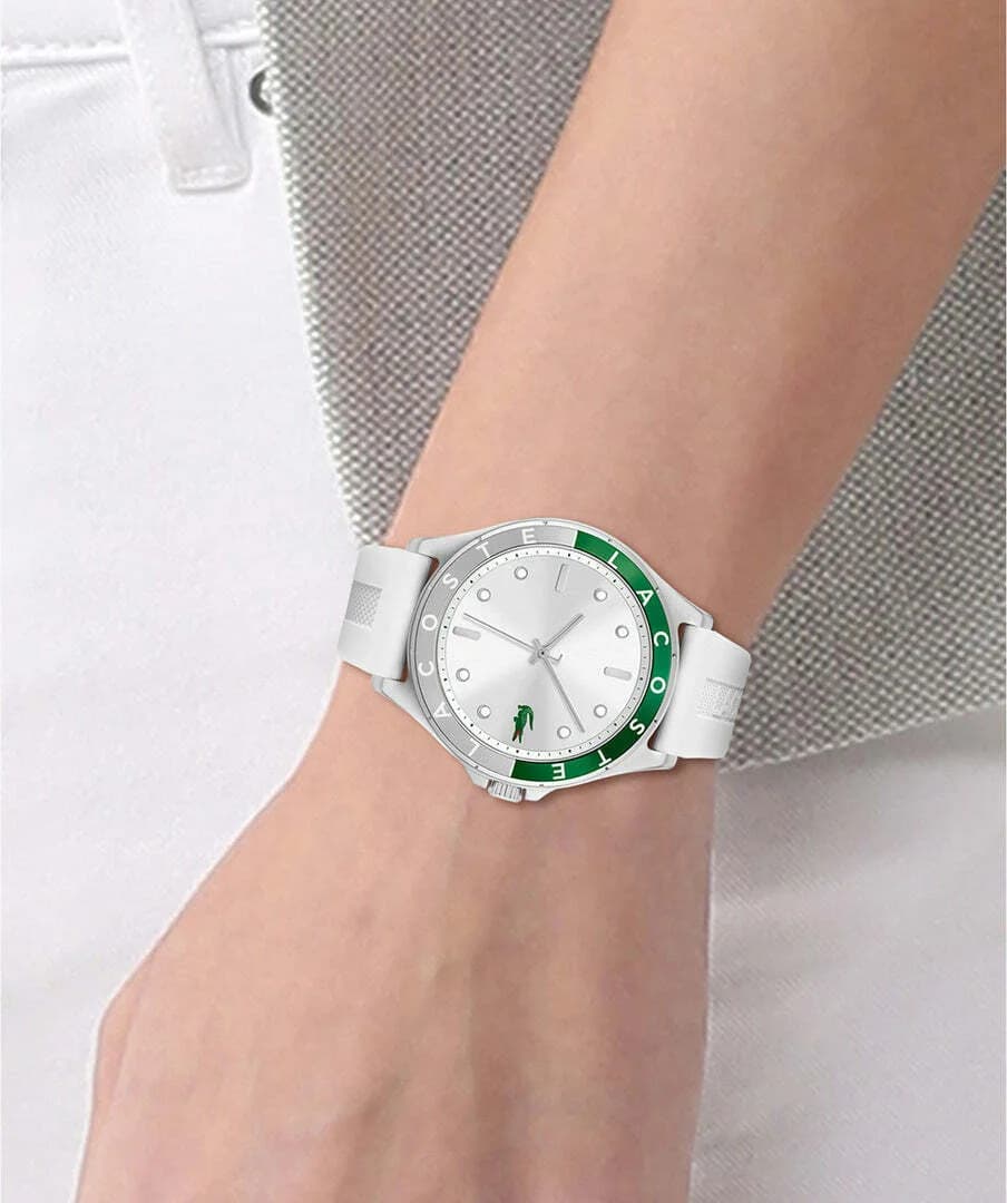Lacoste Swing 2001265 White Silicone Strap Women's Watch vue 5