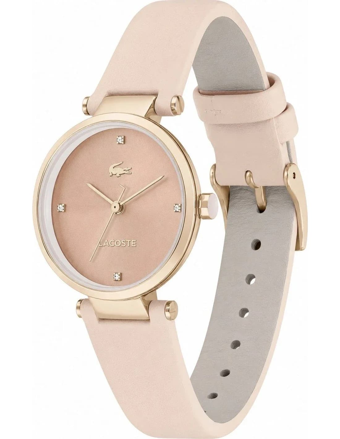 Lacoste 2001335 vue de côté, bracelet cuir