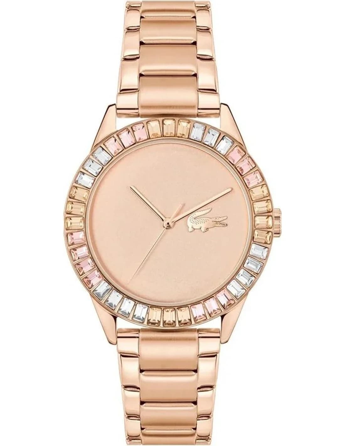 Lacoste 2001412 montre femme, cadran or rose, bracelet acier