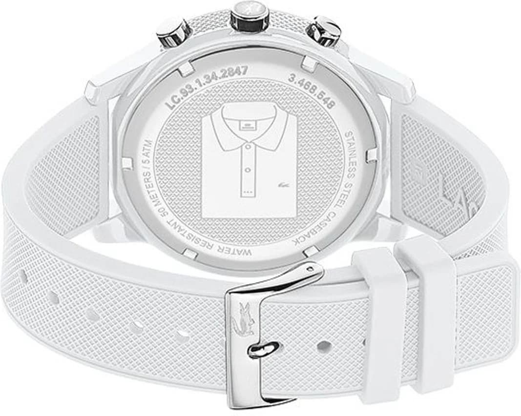 Lacoste 2010974 White Silicone Multifunction Watch vue 4