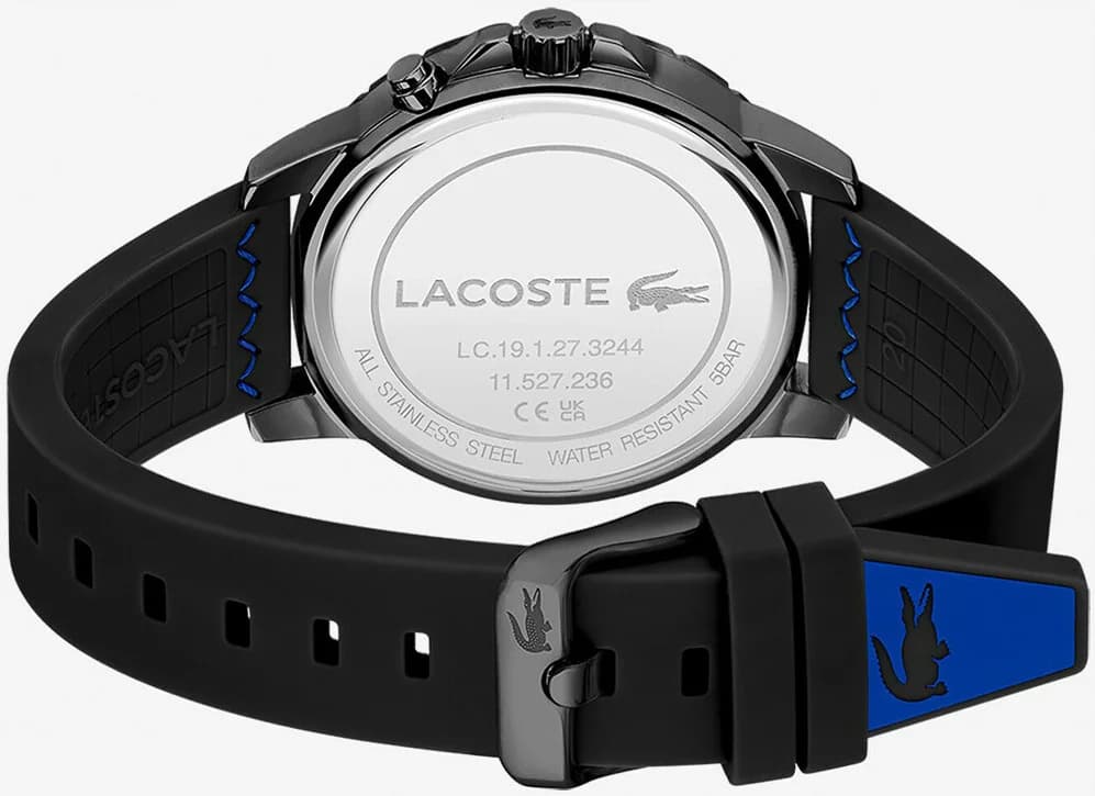 Montre Homme Lacoste 2011206 Bracelet Silicone Noir Multifonctions vue 4