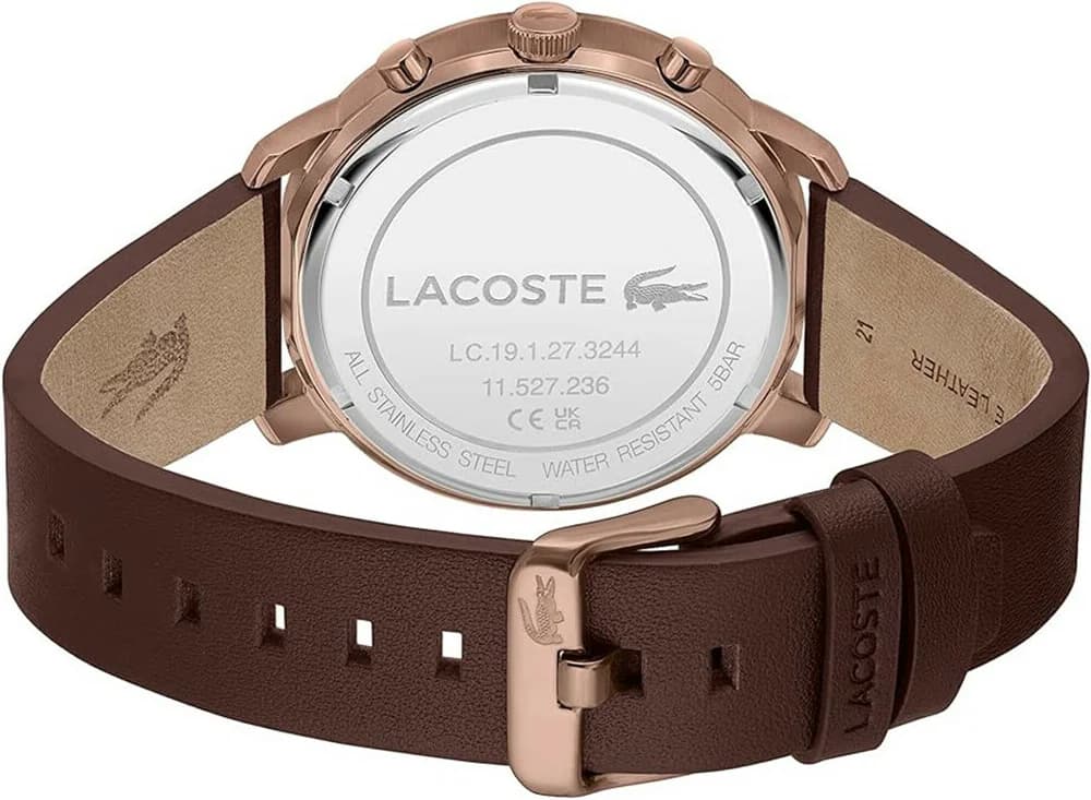 Montre Lacoste Replay 2011257 - Bracelet Cuir Marron et Cadran Multifonctions vue 4