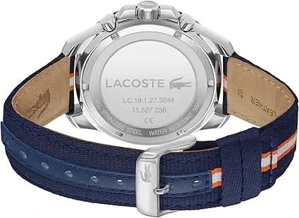 Gros plan sur le cadran bleu de la Lacoste 2011339