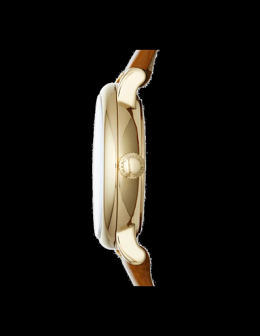 Gros plan sur le cadran blanc de la Marc Jacobs MBM1317