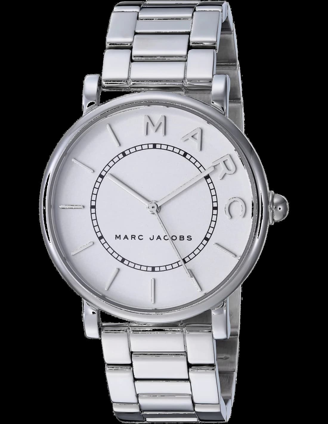 Marc Jacobs MJ3521 vue de côté, bracelet acier