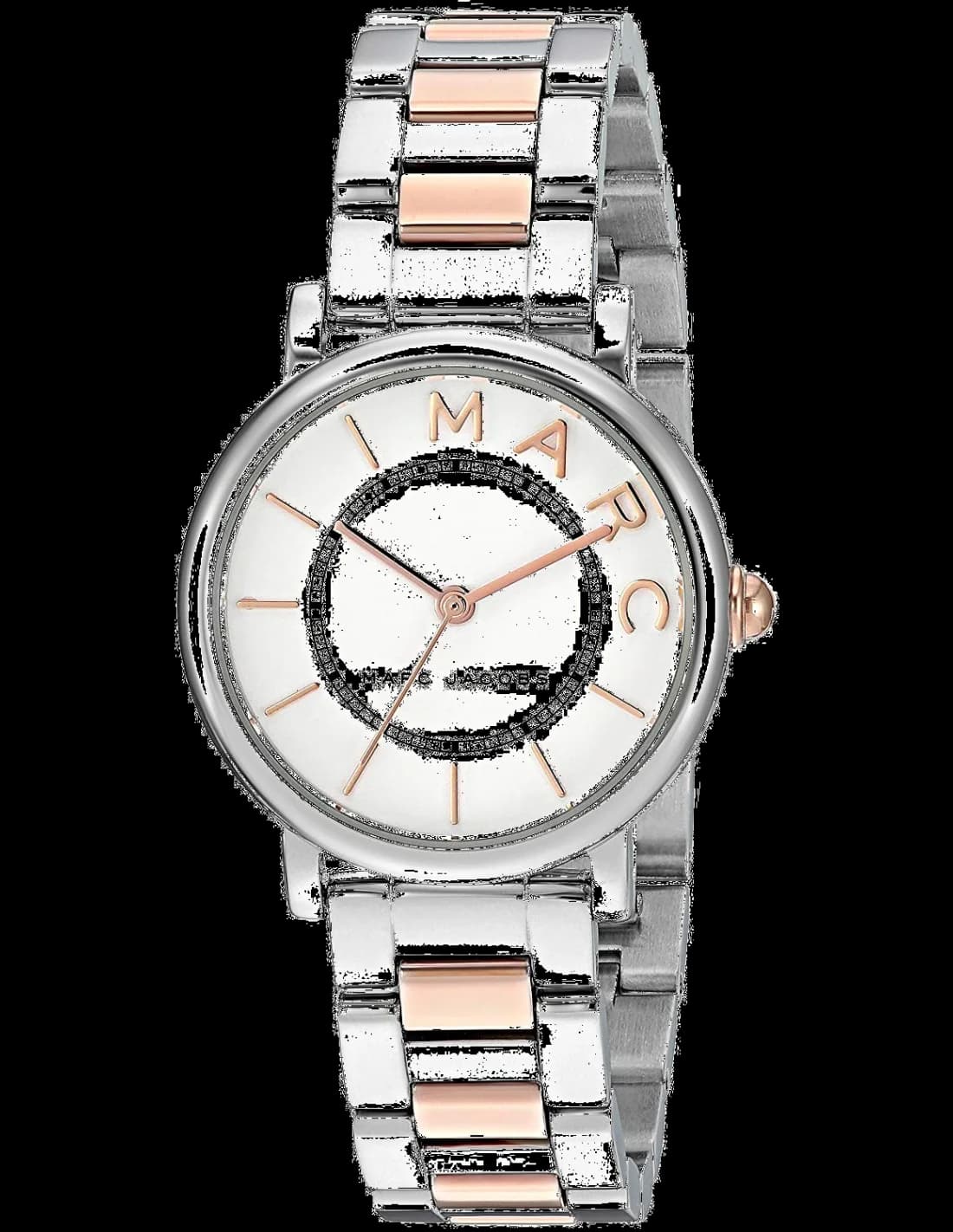 Marc Jacobs MJ3553 vue de côté, bracelet acier