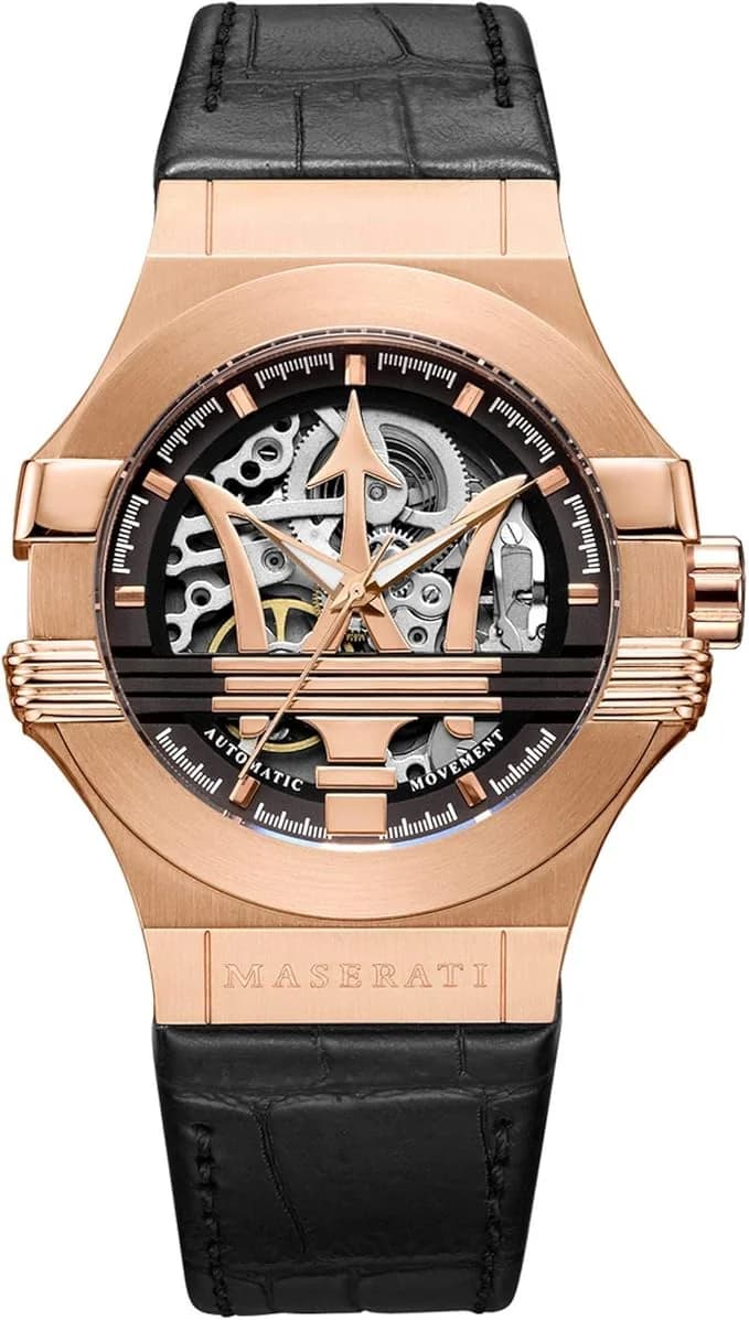 Montre Maserati R8821108002 homme cadran noir bracelet cuir