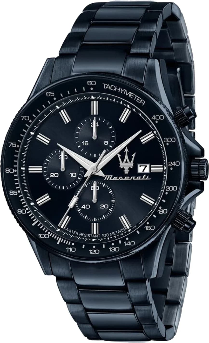 Maserati R8873640023 montre homme, bleue cadran bleu bracelet acier
