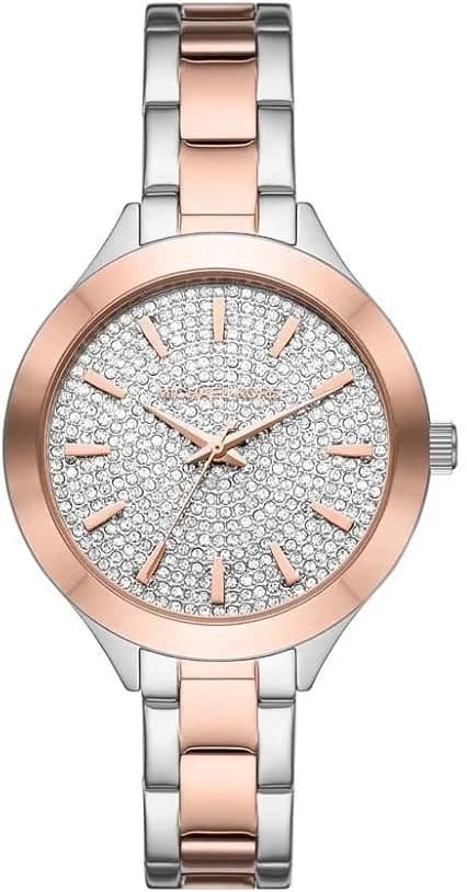 Michael Kors Pavé Two-Tone Set MK1045 women's watch maillons acier strap