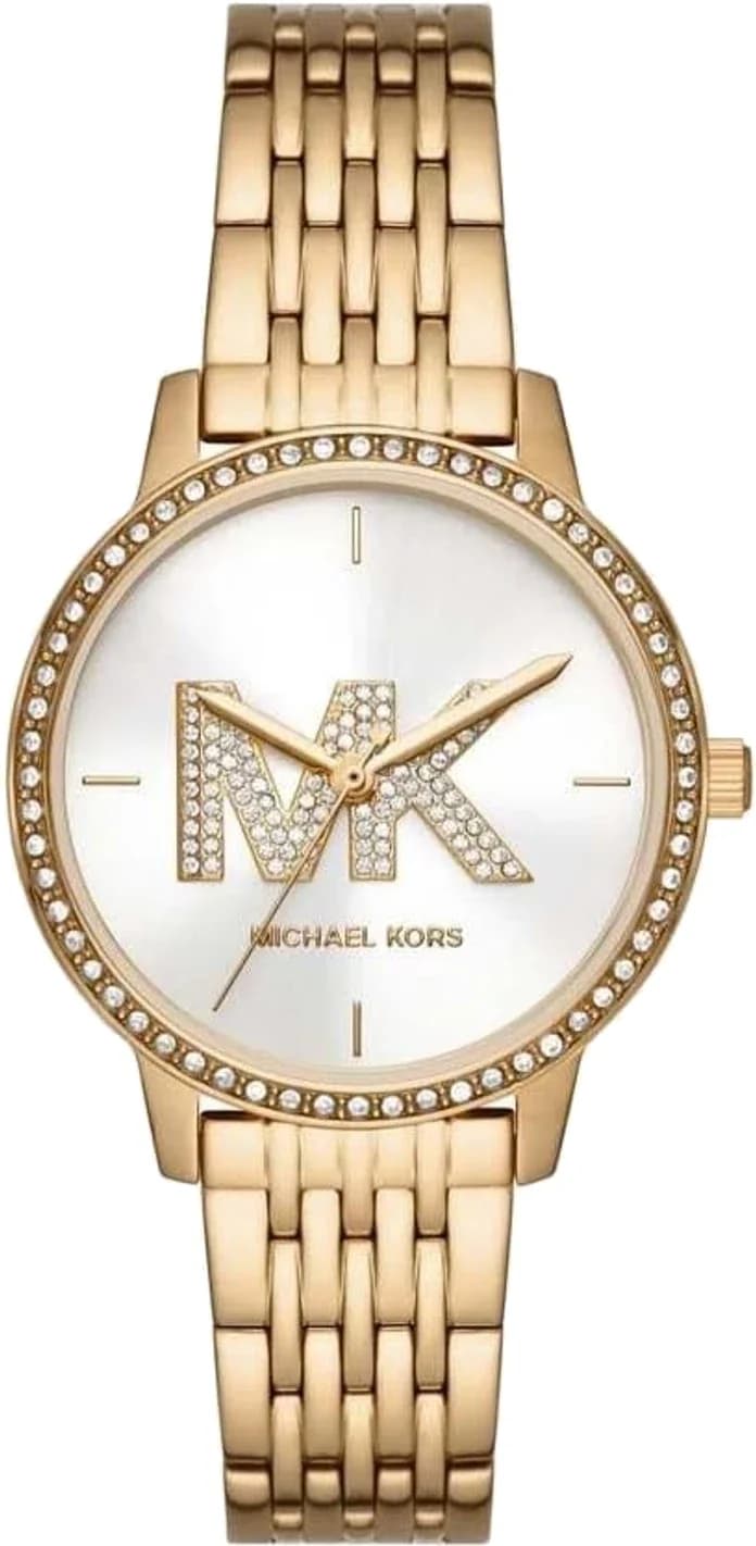 Montre Michael Kors MK1051 femme cadran blanc bracelet acier