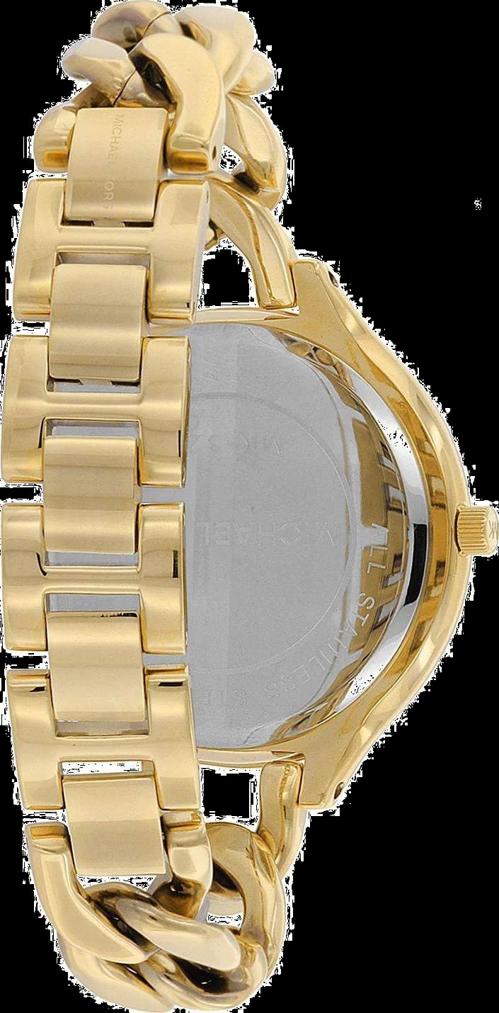 Gros plan sur le cadran or de la Michael Kors MK3222