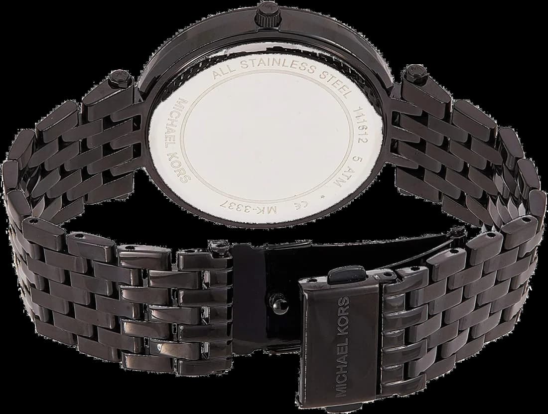 Michael Kors MK3337 côté fond de boîtier noir