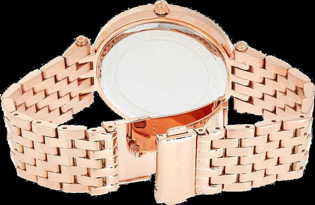 Michael Kors MK3402 côté fond de boîtier or rose