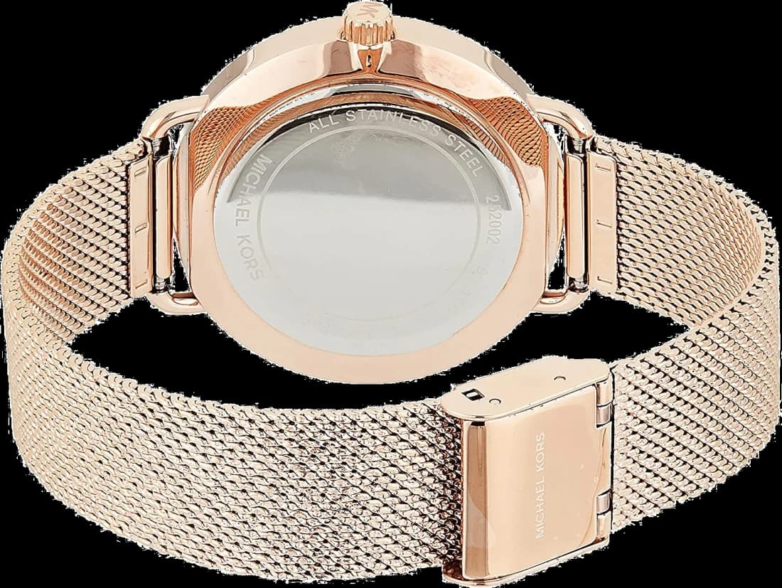 Michael Kors MK3845 côté fond de boîtier or rose