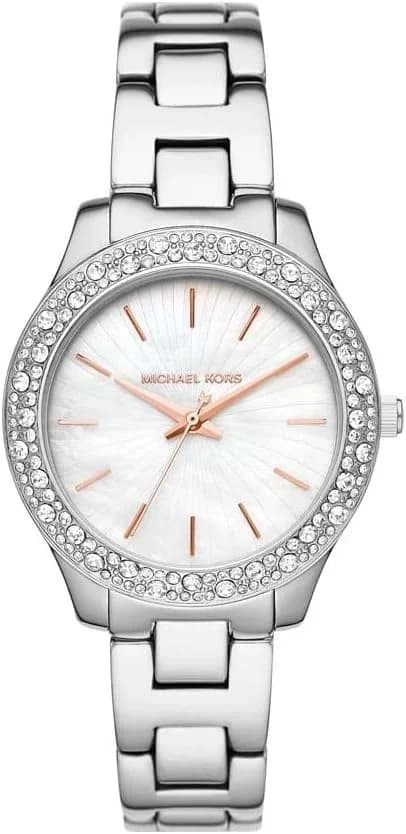 Michael Kors MK4556 montre femme, cadran nacre et bracelet acier