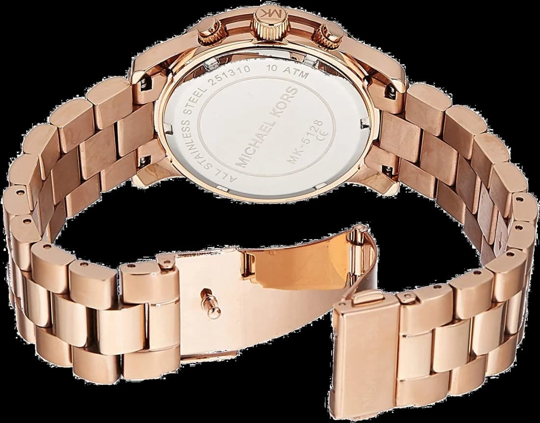 Michael Kors Runway MK5128 Rose Gold Stainless Steel Women's Watch vue 4