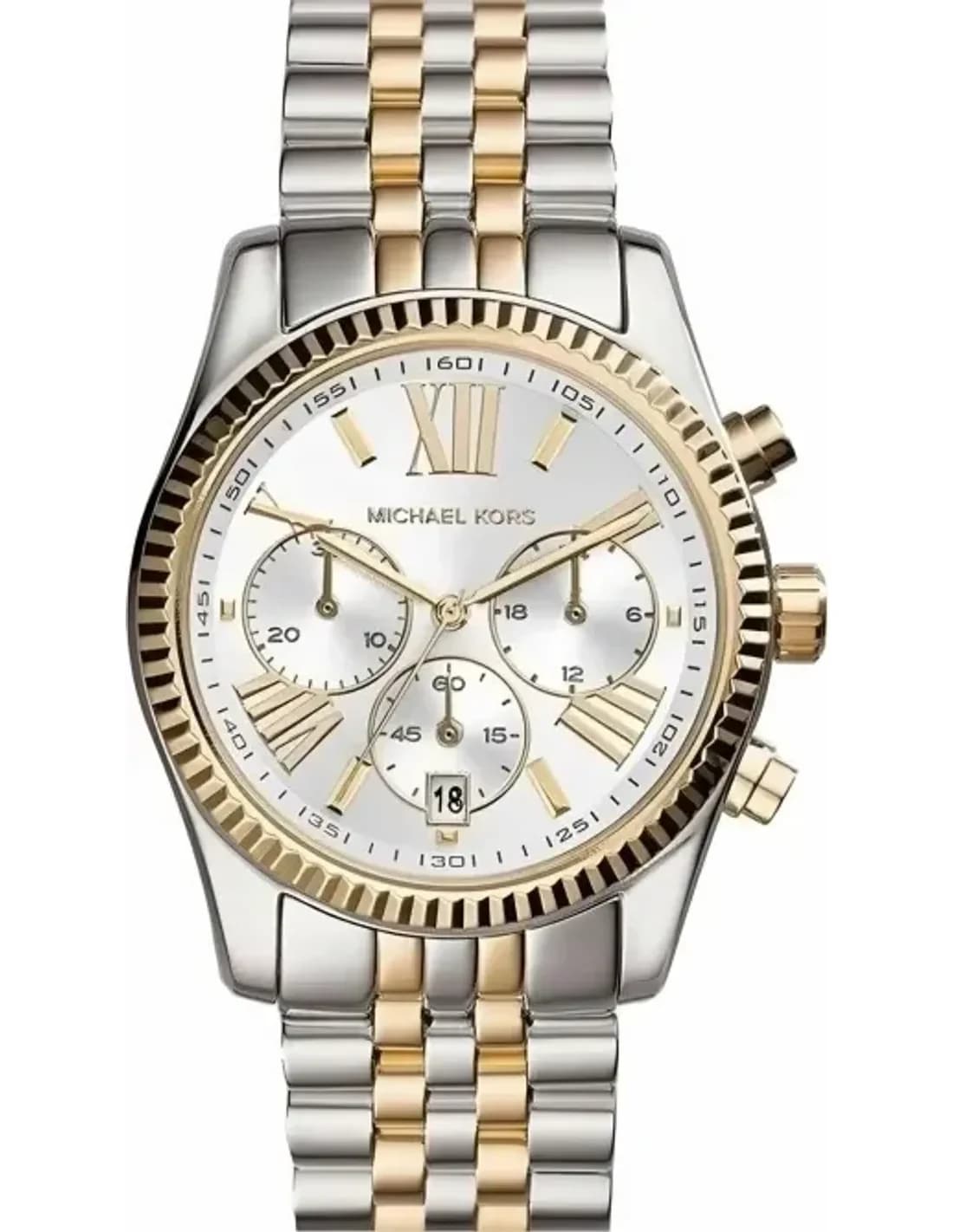 Michael Kors MK5955 vue de côté, bracelet acier