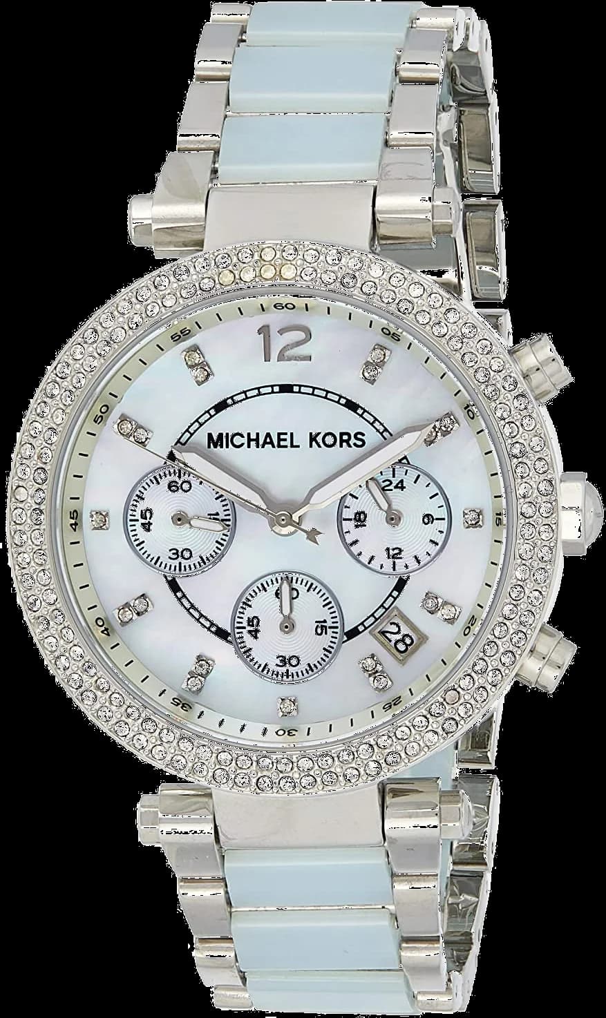 Michael Kors MK6138 vue de côté, bracelet acier