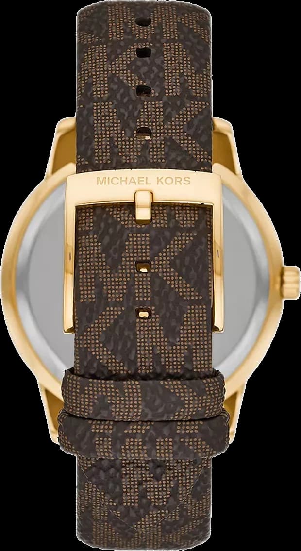 Gros plan sur le cadran argent de la Michael Kors MK6966