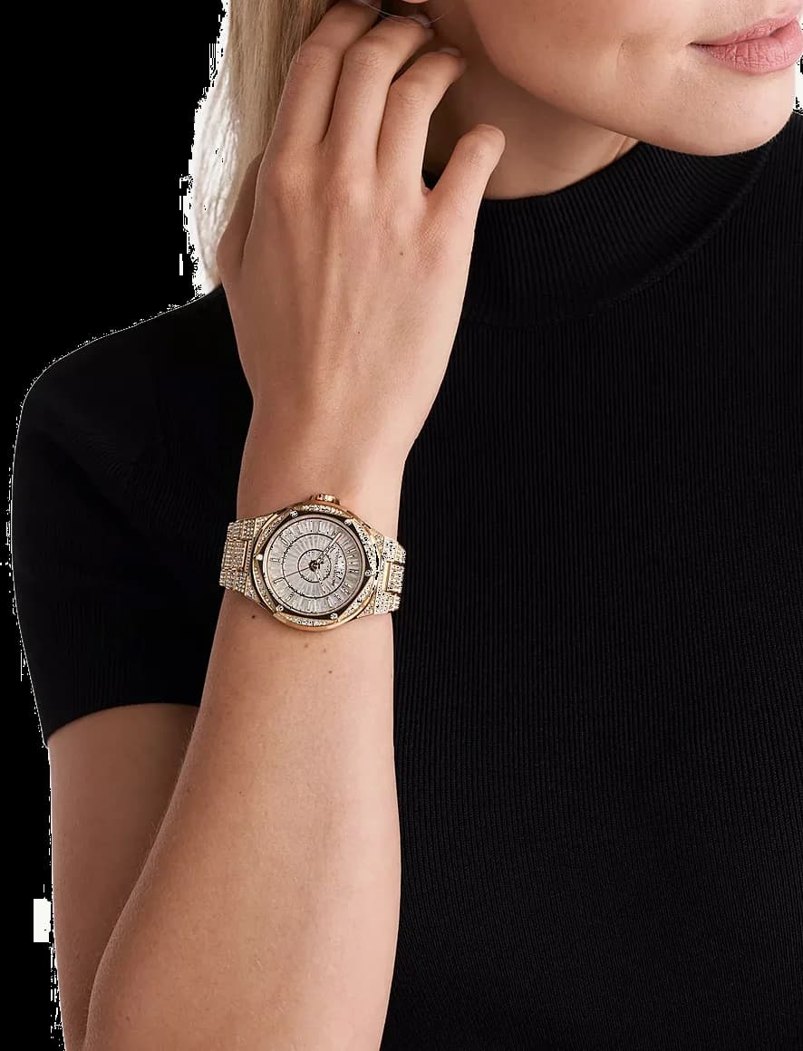 Michael Kors Lennox MK6991 Crystal-Embellished Dial Pavé Bracelet Watch vue 5