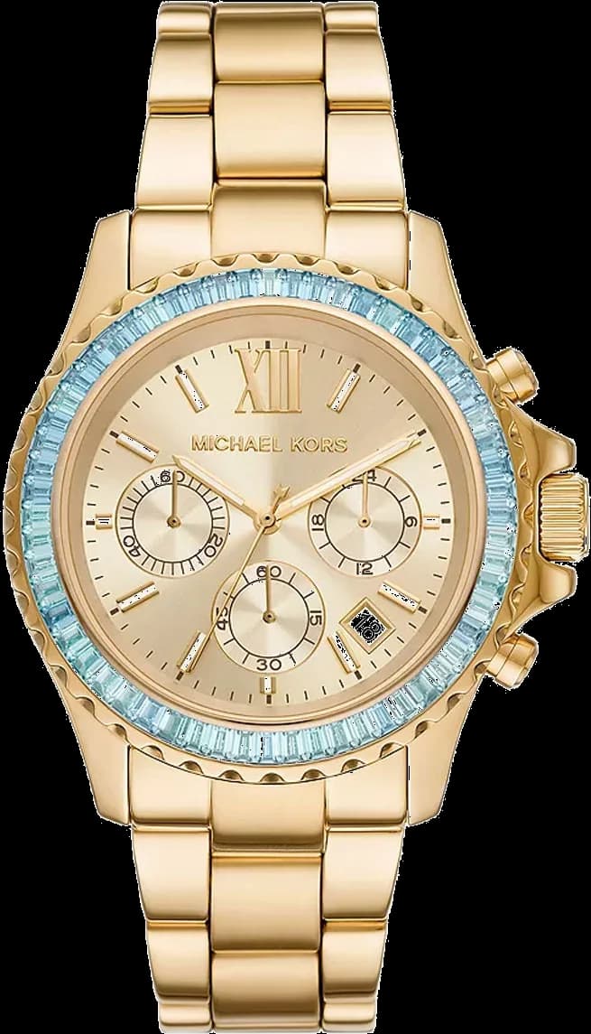 Michael Kors MK7210 vue de côté, bracelet acier