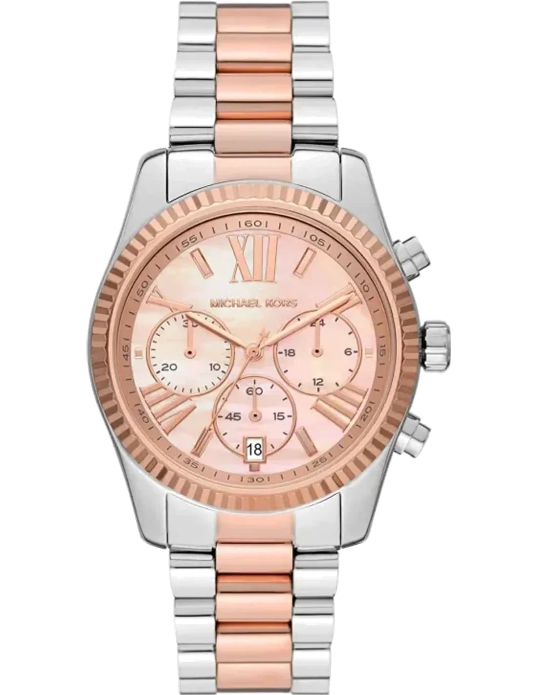 Montre Michael Kors Lexington MK7219 bracelet en acier vue 2