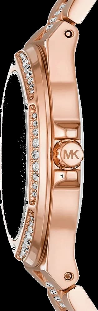Gros plan sur le cadran argent de la Michael Kors MK7362