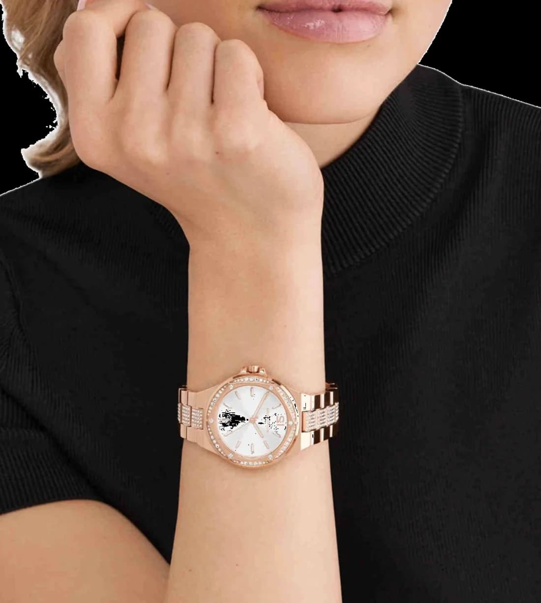Michael Kors Lennox MK7362 Rose Gold Stainless Steel Dial and Bracelet Watch vue 5