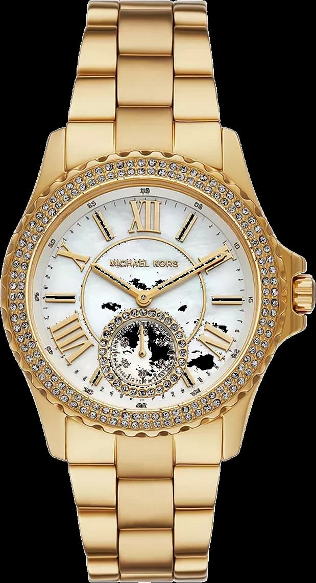 Michael Kors MK7401 vue de côté, bracelet acier