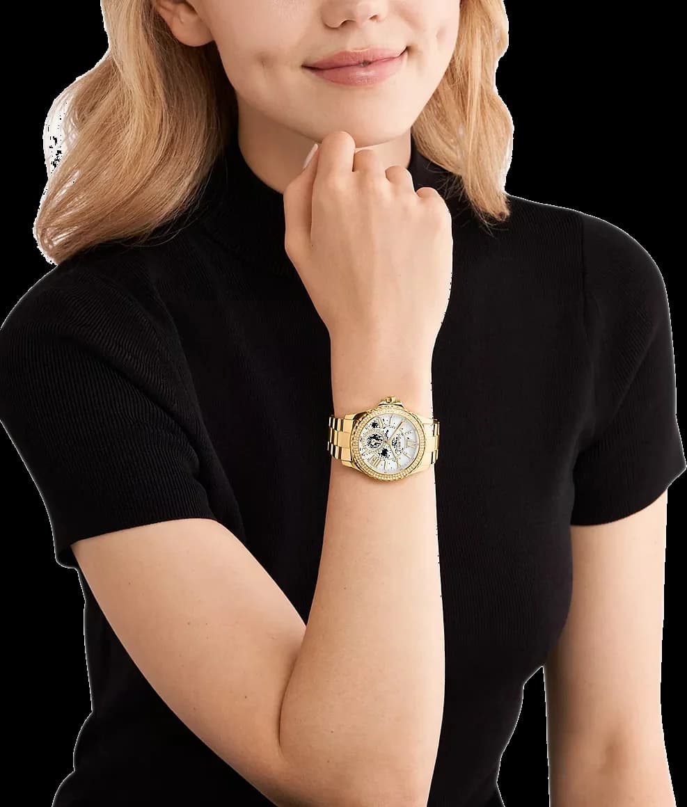 Michael Kors Everest MK7401 Gold Stainless Steel Bracelet Women's Watch vue 5
