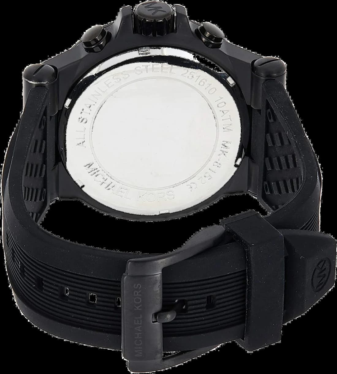 Montre Michael Kors MK8152 Bracelet Silicone Noir vue 4