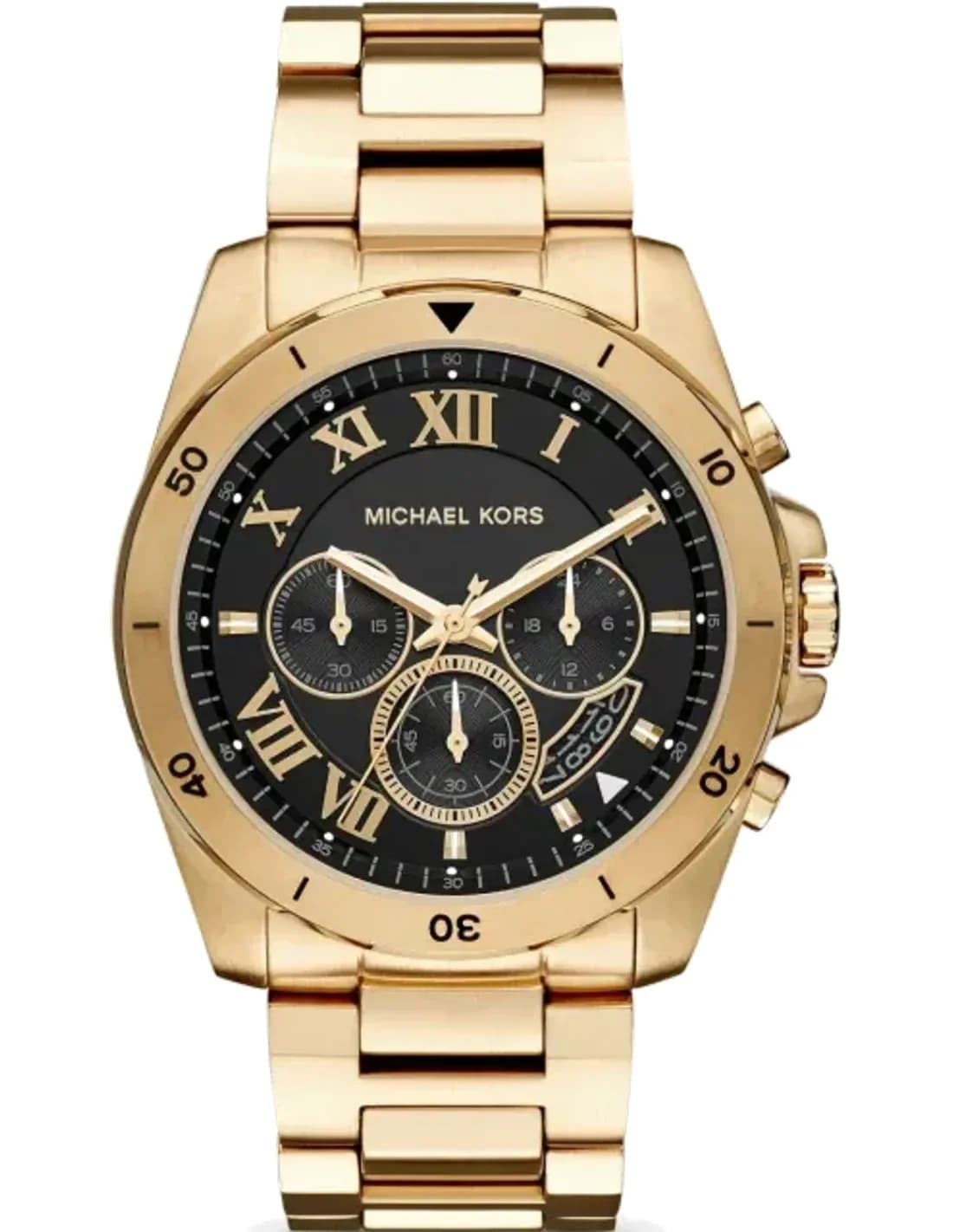 Michael Kors MK8481 Brecken chronograph black men's watch vue 2