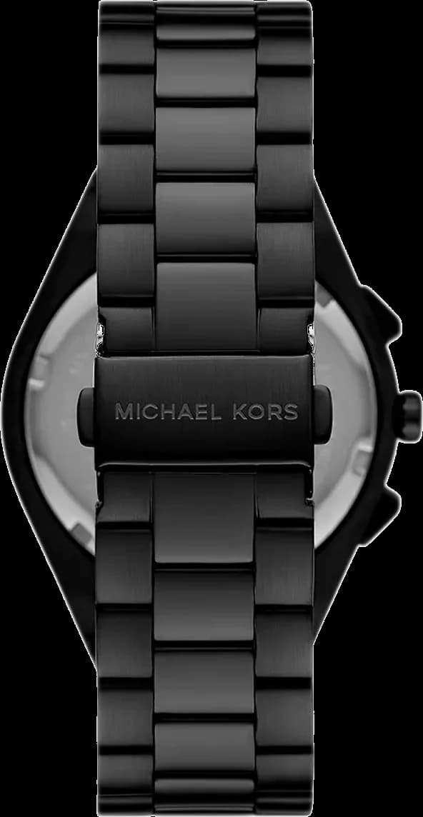 Gros plan sur le cadran noir de la Michael Kors MK9146