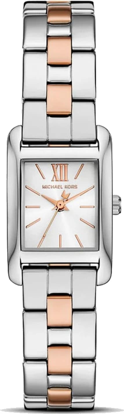 Michael Kors MKO9015 montre femme, cadran argent sur bracelet acier