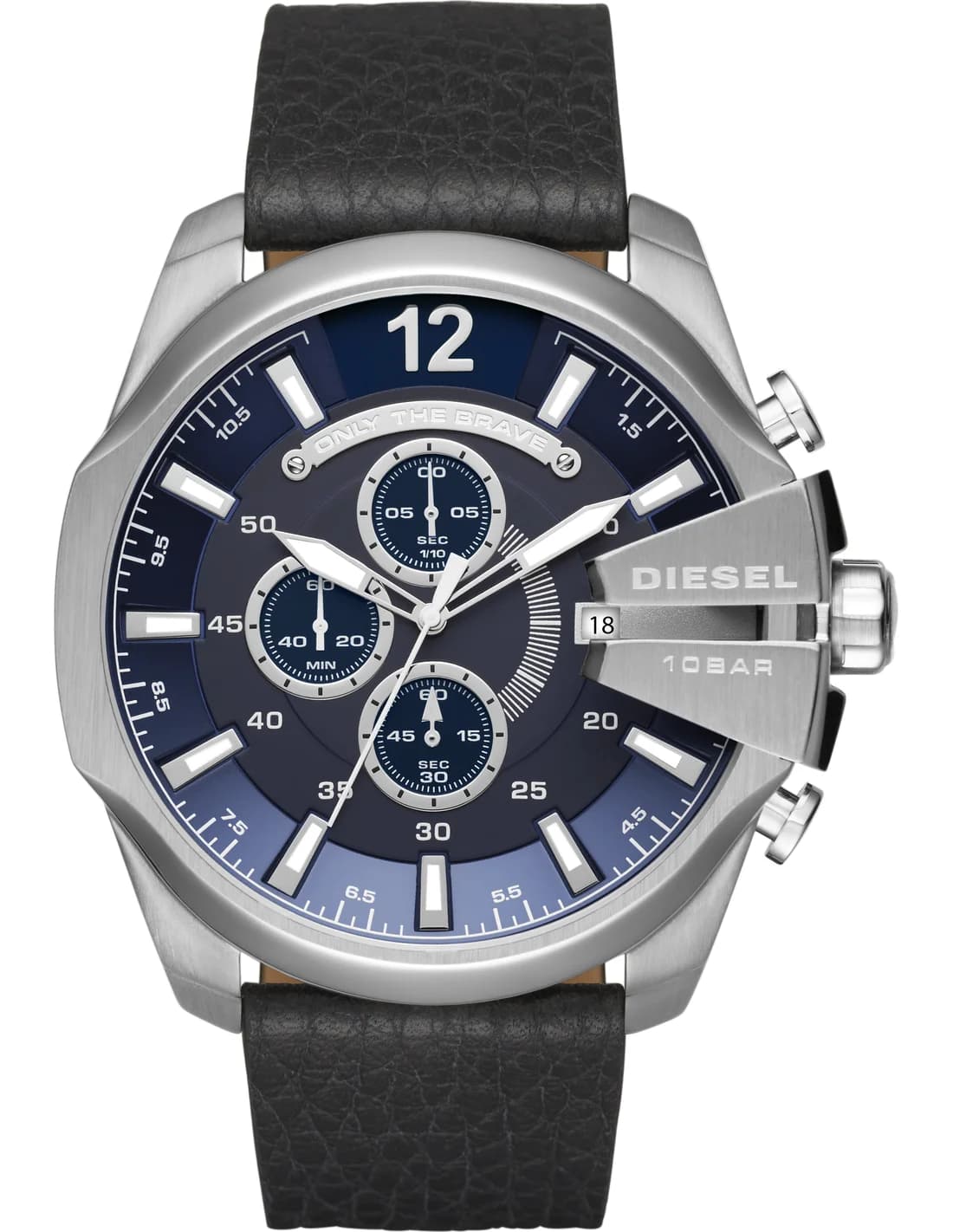 Montre Diesel DZ4423 homme cadran bleu bracelet cuir