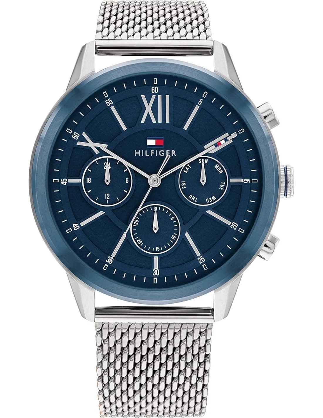 Montre Tommy Hilfiger 1710524 homme cadran bleu bracelet acier