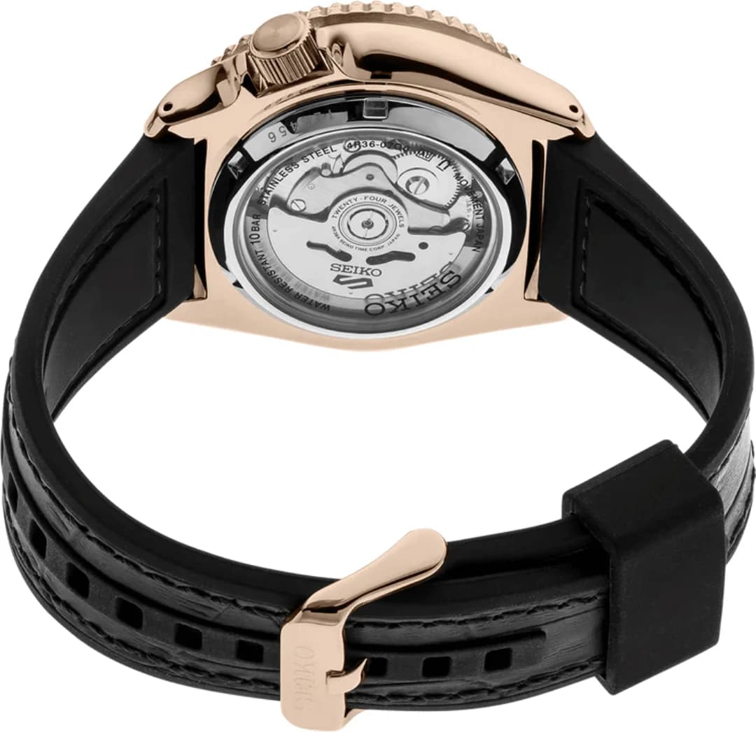 Montre Seiko SRPD76K1 homme détail cadran noir