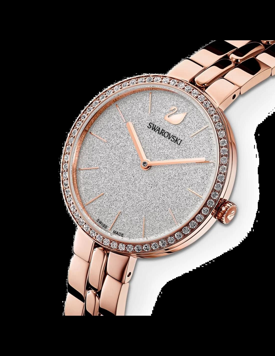 Gros plan sur le cadran gris de la Swarovski 5517803