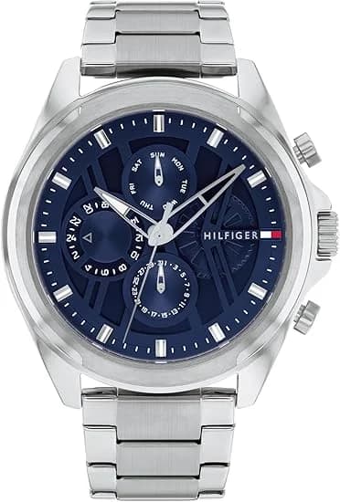 Montre Tommy Hilfiger 1710656 homme cadran bleu bracelet acier