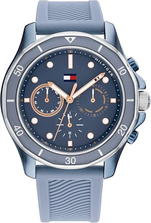 Montre Tommy Hilfiger 1782571 femme cadran bleu bracelet silicone