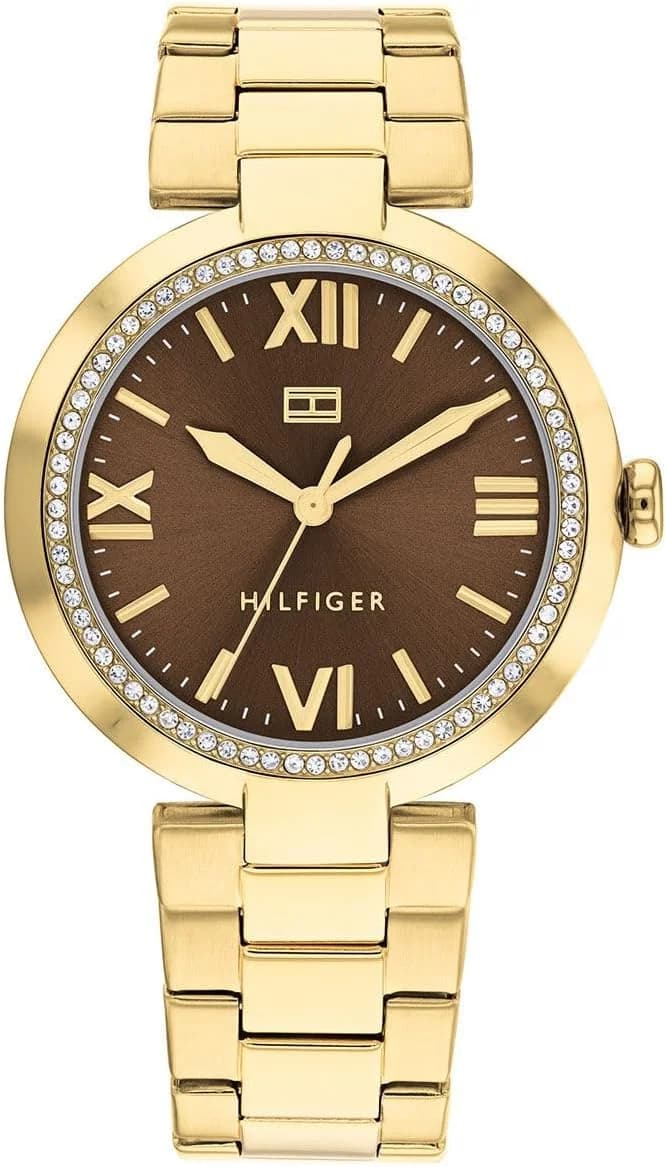 Montre Tommy Hilfiger 1782631 femme cadran marron bracelet acier