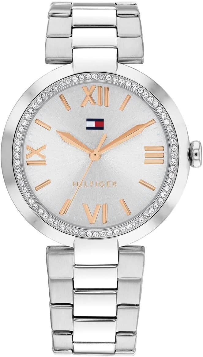 Montre Tommy Hilfiger 1782681 femme cadran argent bracelet acier