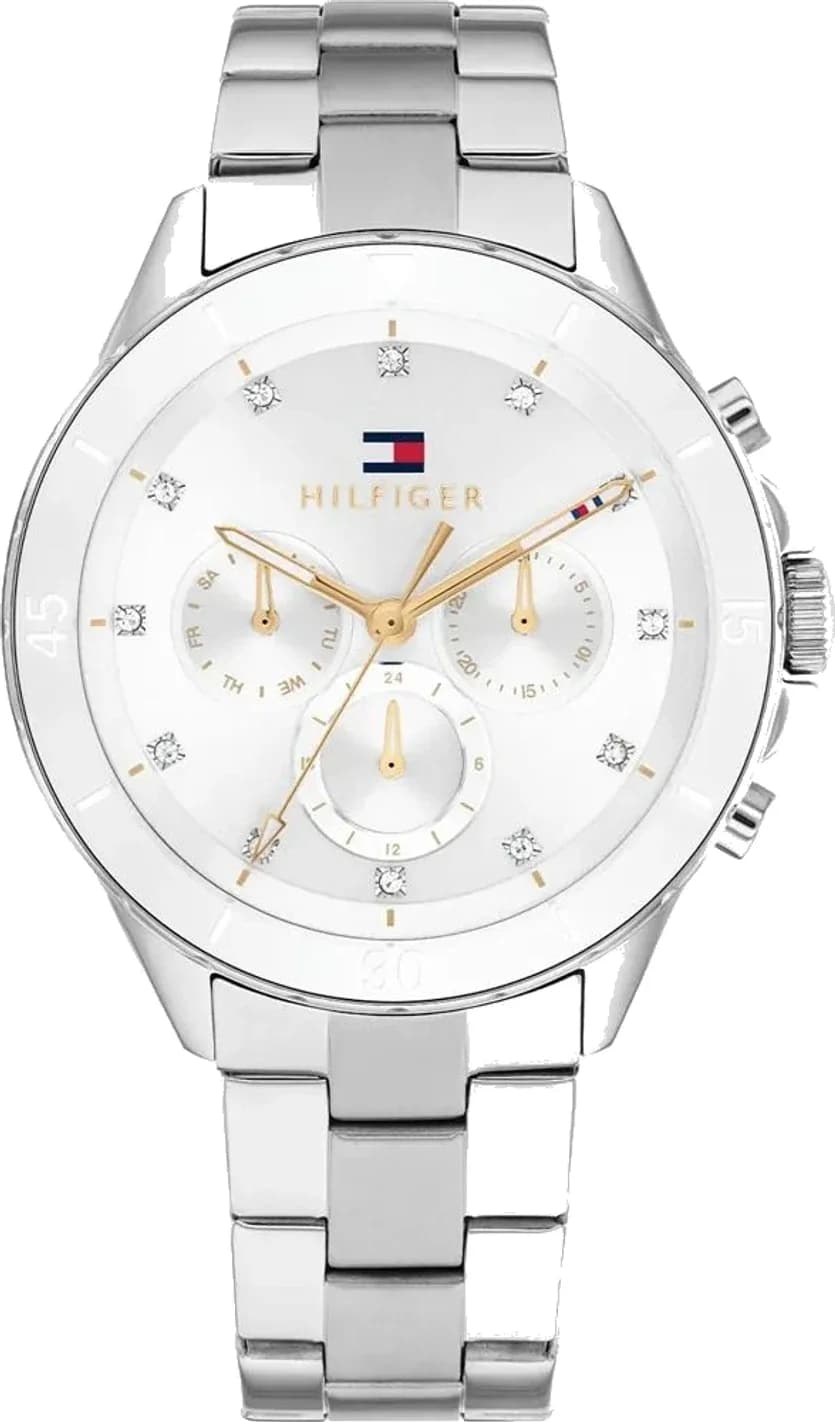 Montre Tommy Hilfiger 1782707 femme cadran argent bracelet acier