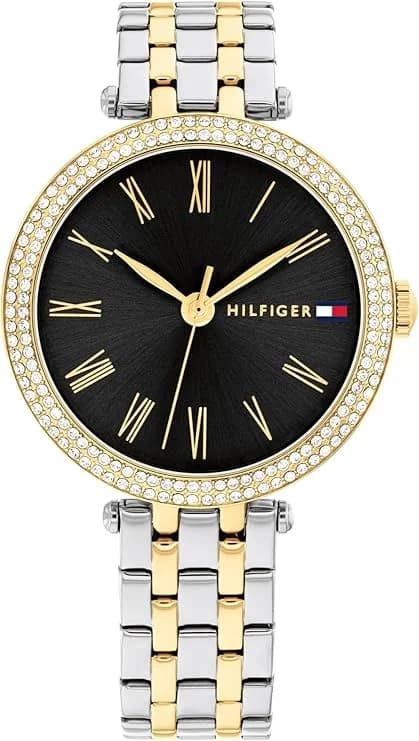 Montre Tommy Hilfiger 1782720 femme cadran noir bracelet acier