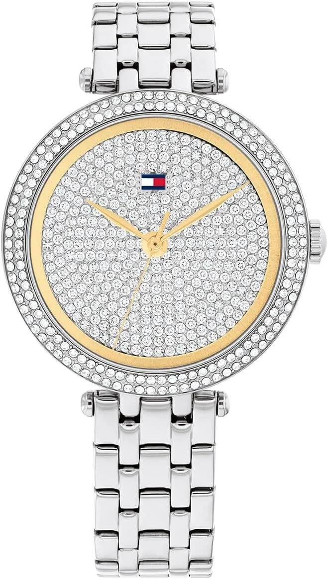 Montre Tommy Hilfiger 1782722 femme cadran argent bracelet acier