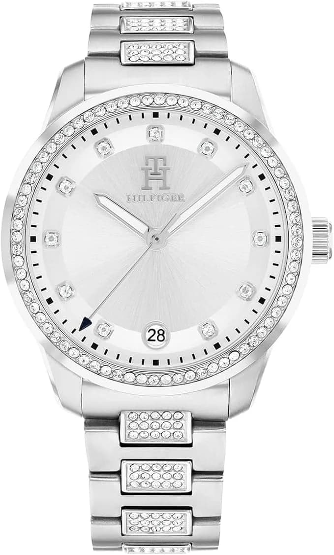 Montre Tommy Hilfiger 1782757 femme cadran argent bracelet acier
