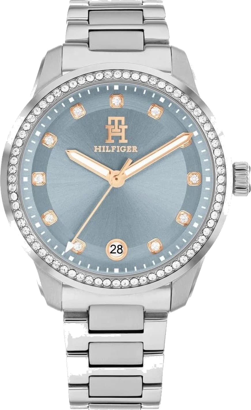 Montre Tommy Hilfiger 1782795 femme cadran bleu bracelet acier